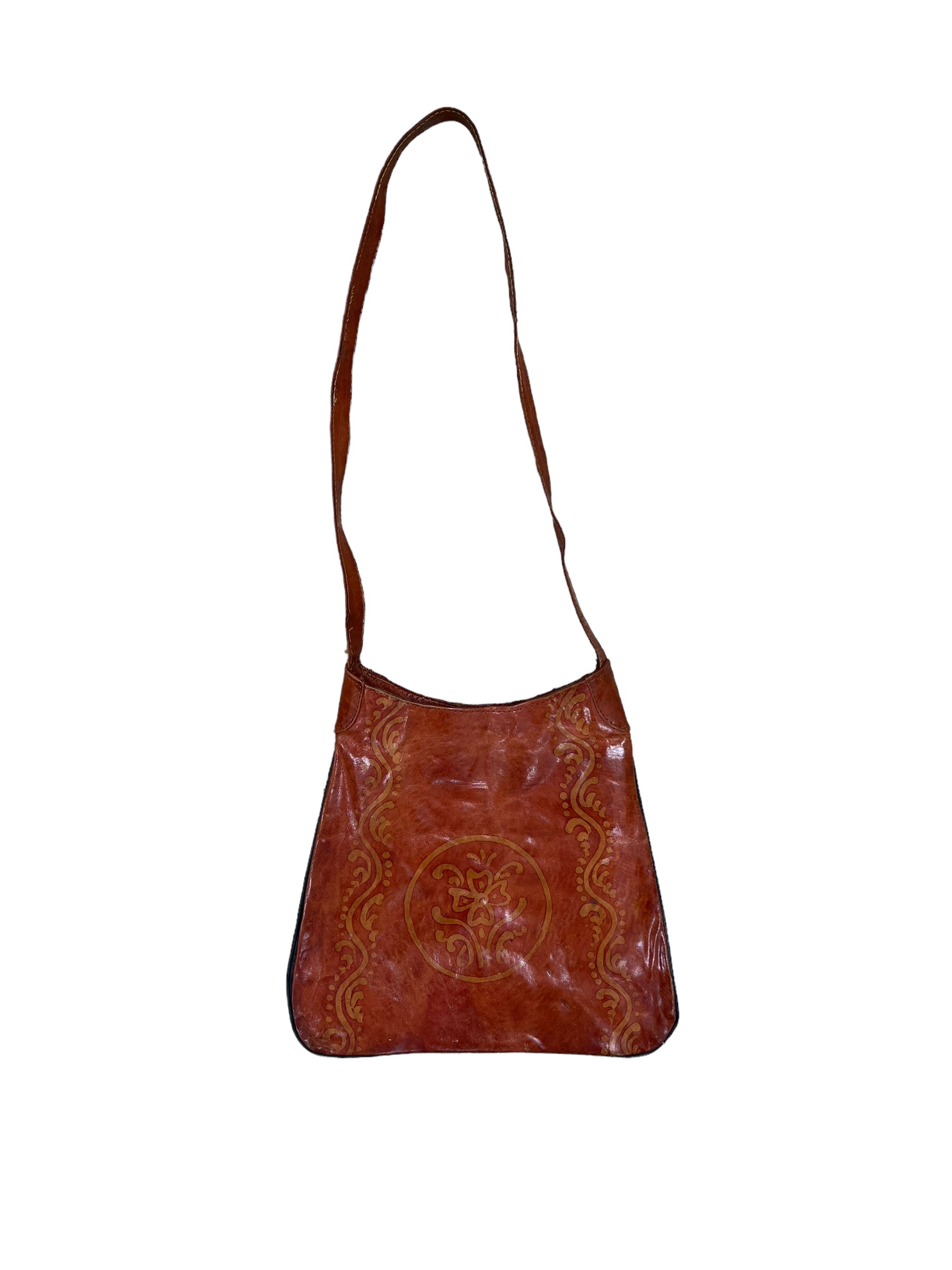 Vintage Leather Made in India Handbag Rats Vintage