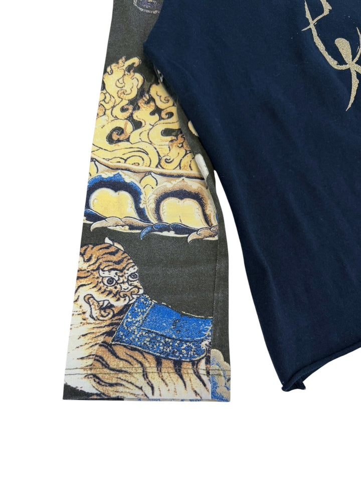 Just cavalli Tibetan print raglan long sleeve top