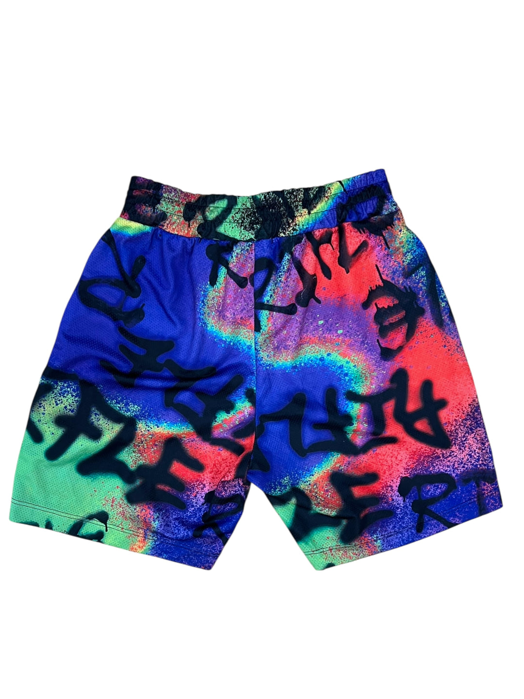 Rifle Graffiti Print Shorts Men’s Large