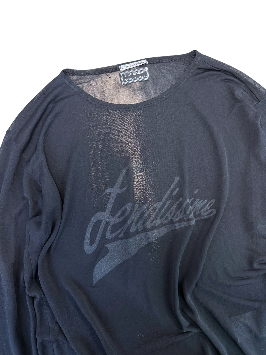Fendissime vintage mesh long sleeve top
