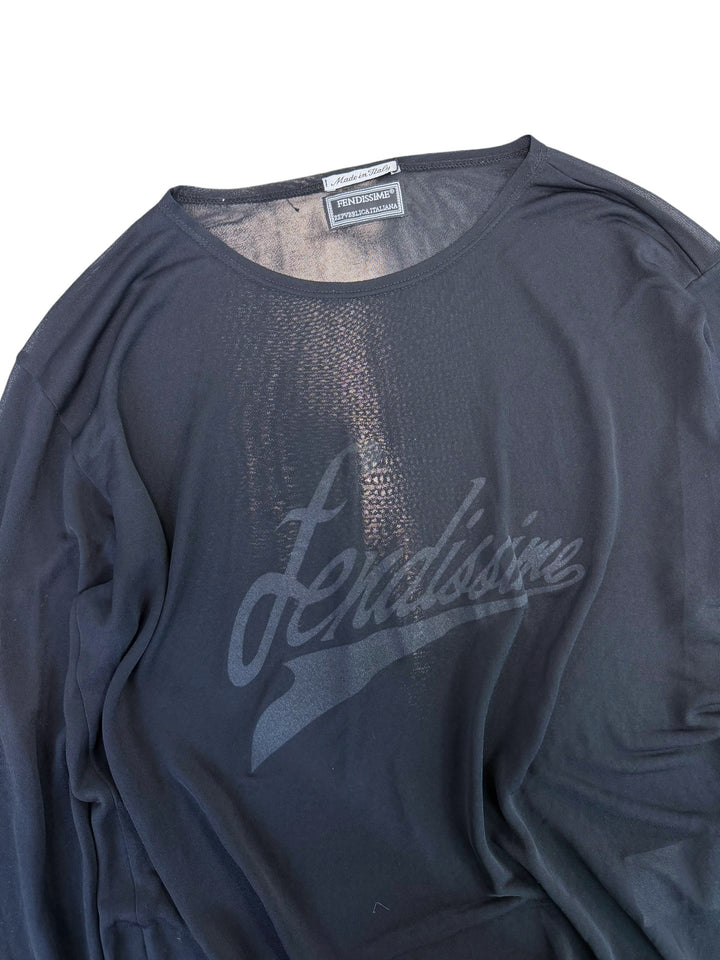 Fendissime vintage mesh long sleeve top