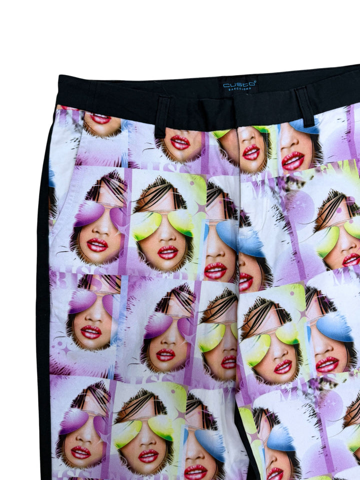 Custo Barcelona pop art print cropped trousers