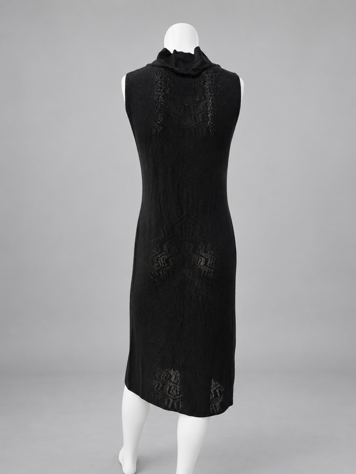 Missoni sheer knit turtleneck midi dress
