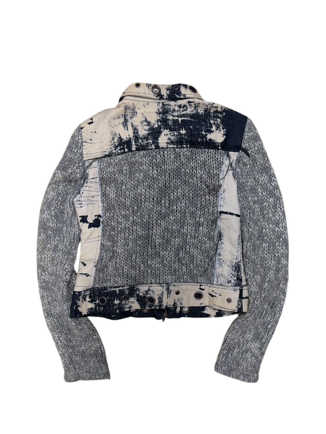 Pianura Studio ‘Industrial Knit’ mixed media jacket medium