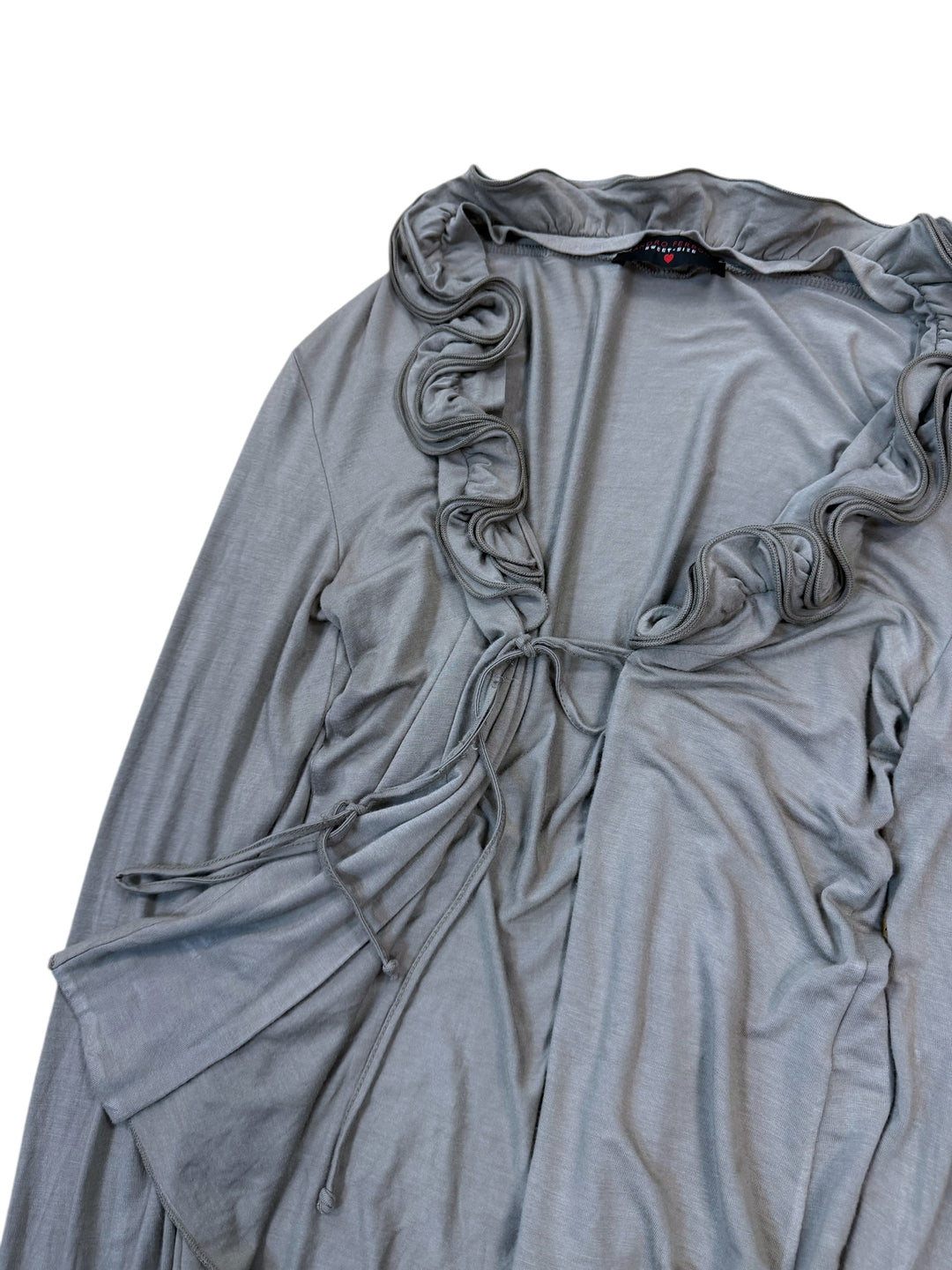 Sandro Ferrone ruffled tie-front cardigan
