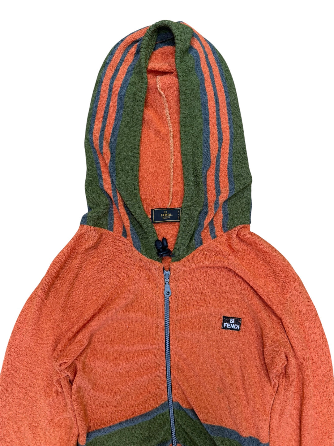 Fendi vintage 1990s knit zip hoodie