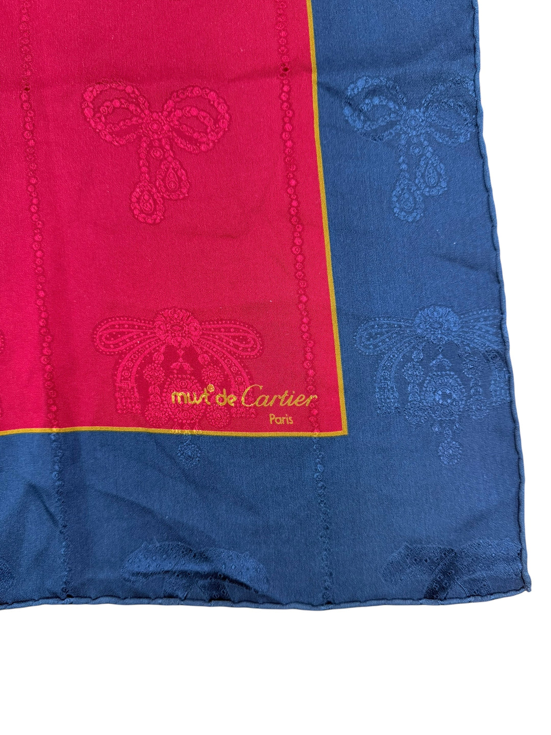 Vintage Cartier “Must de Cartier Paris” Silk Scarf