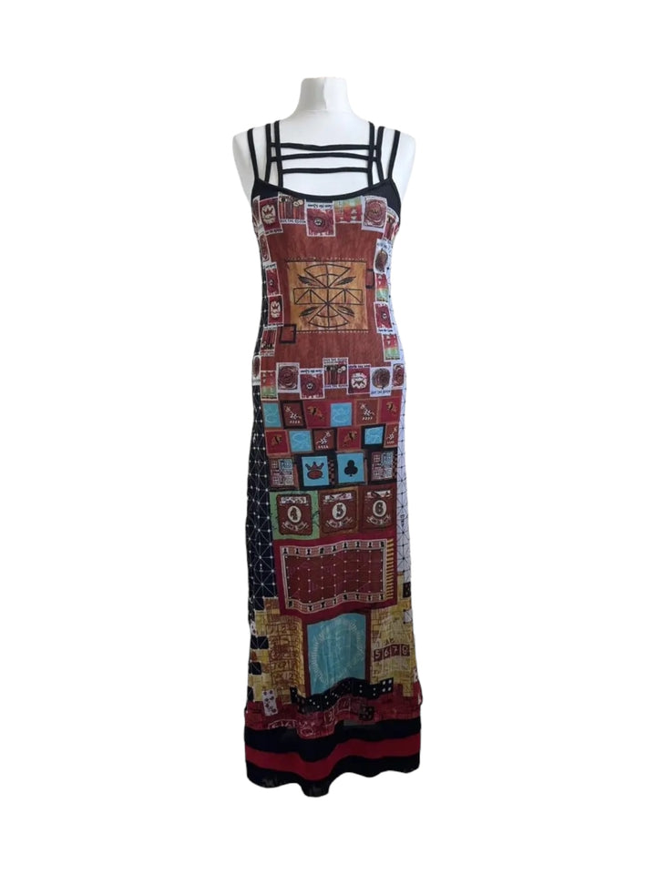 Save the Queen Cards maxi mesh dress large
