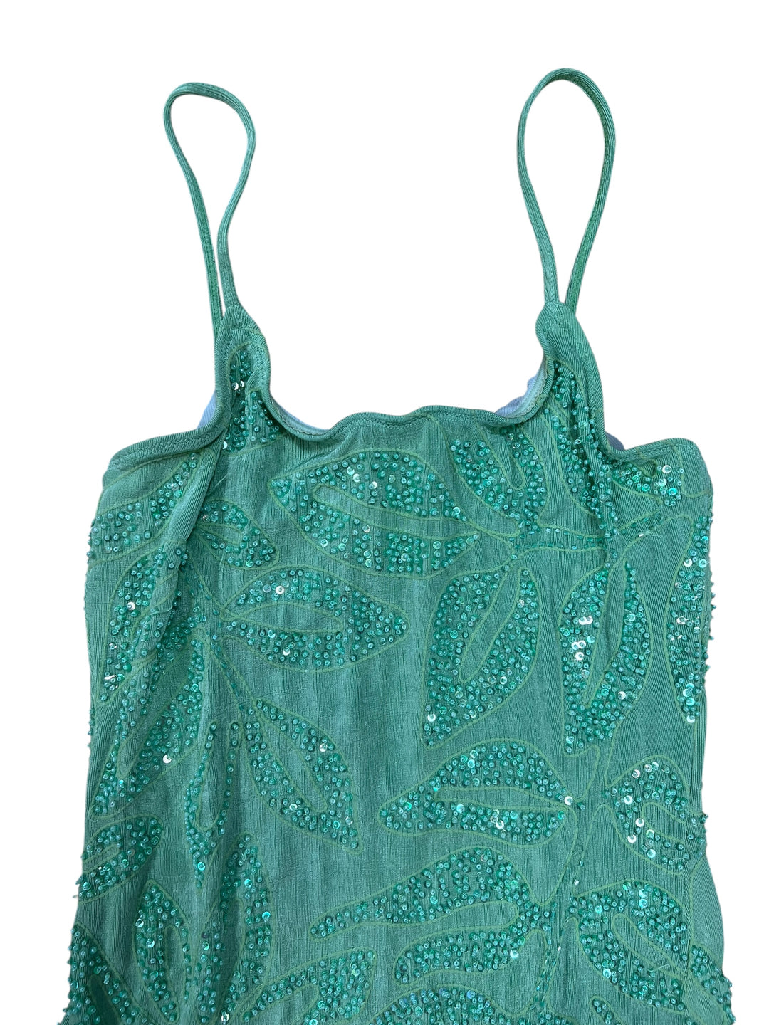 La Perla Vintage Beaded Mesh Mini Dress Small