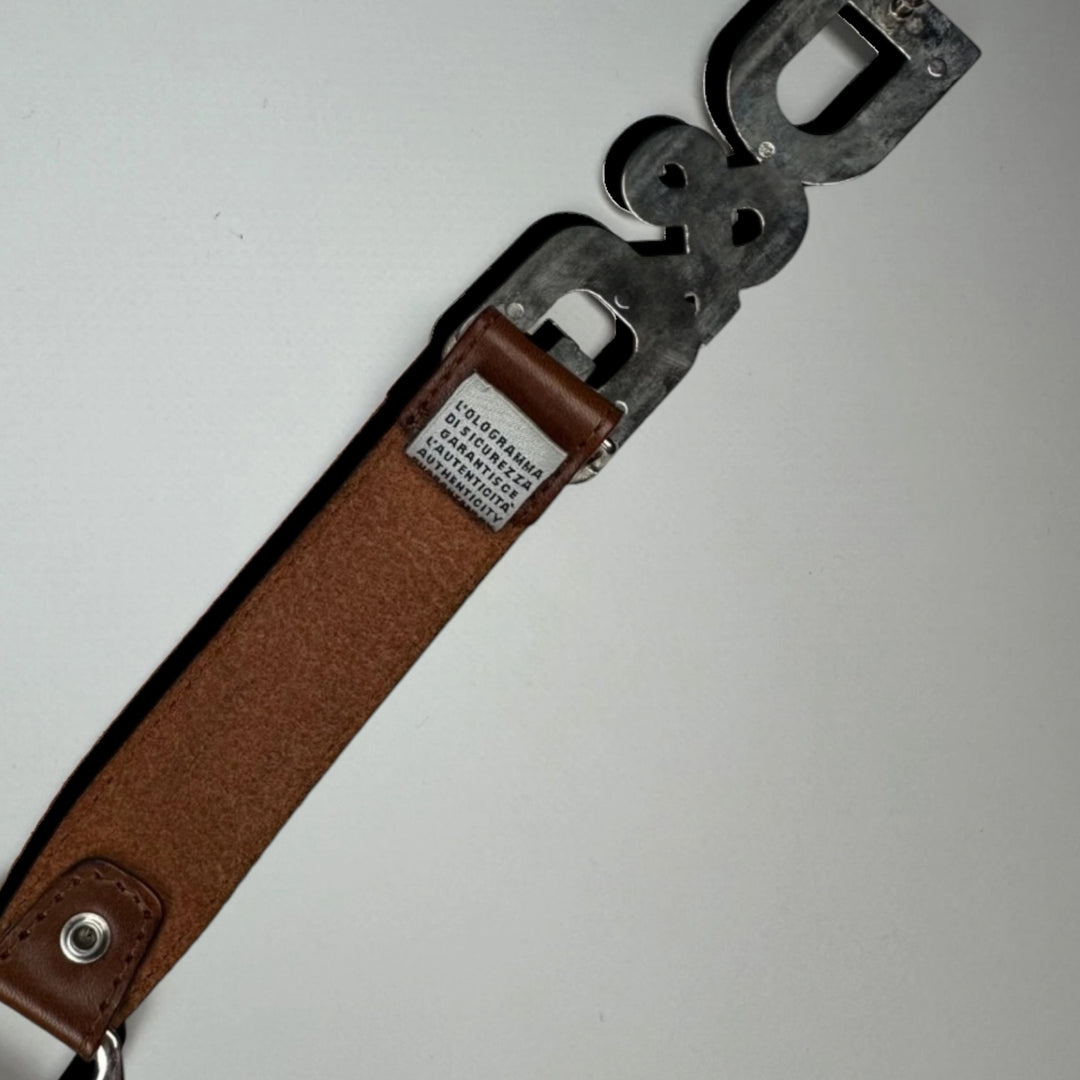 Dolce&Gabbana oversized logo buckle leather belt