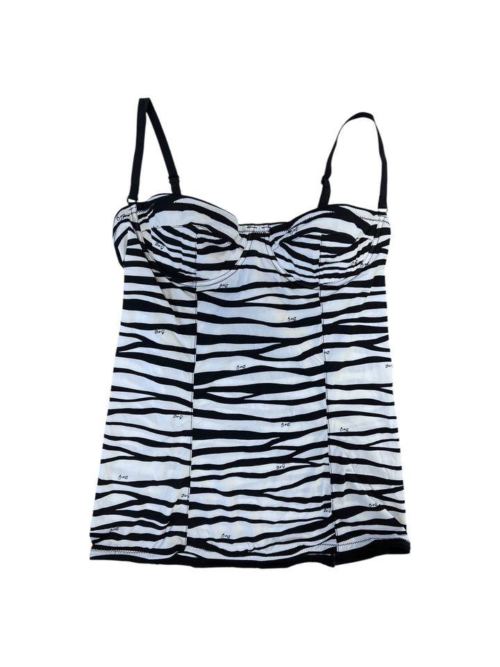 Dolce&Gabbana vintage zebra stripe bustier top