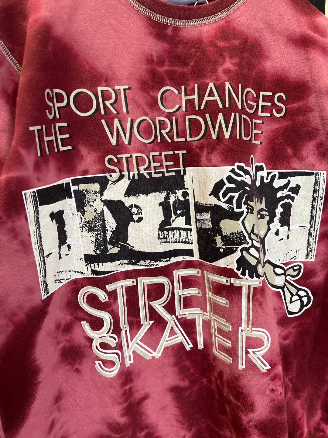 Vintage Skater Print Jumper Men’s Extra Large