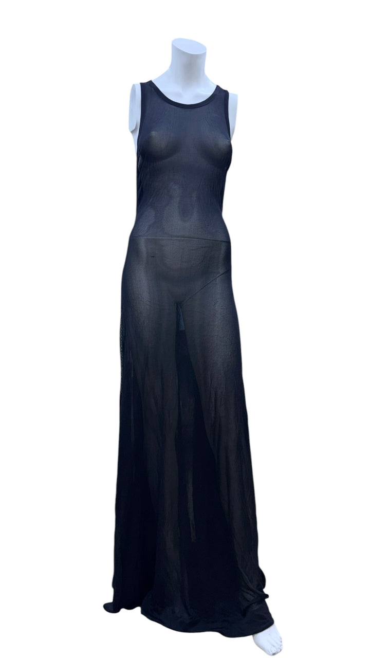 Roberto Cavalli sheer cut-out maxi dress black
