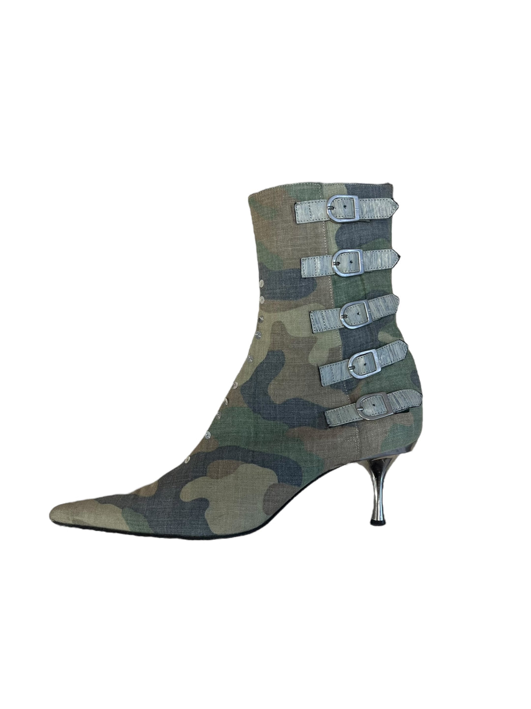 John Richmond 2000’s camo heels boots size39