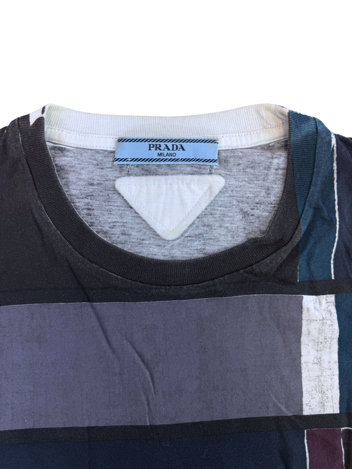 Prada Milano geometric print t-shirt small