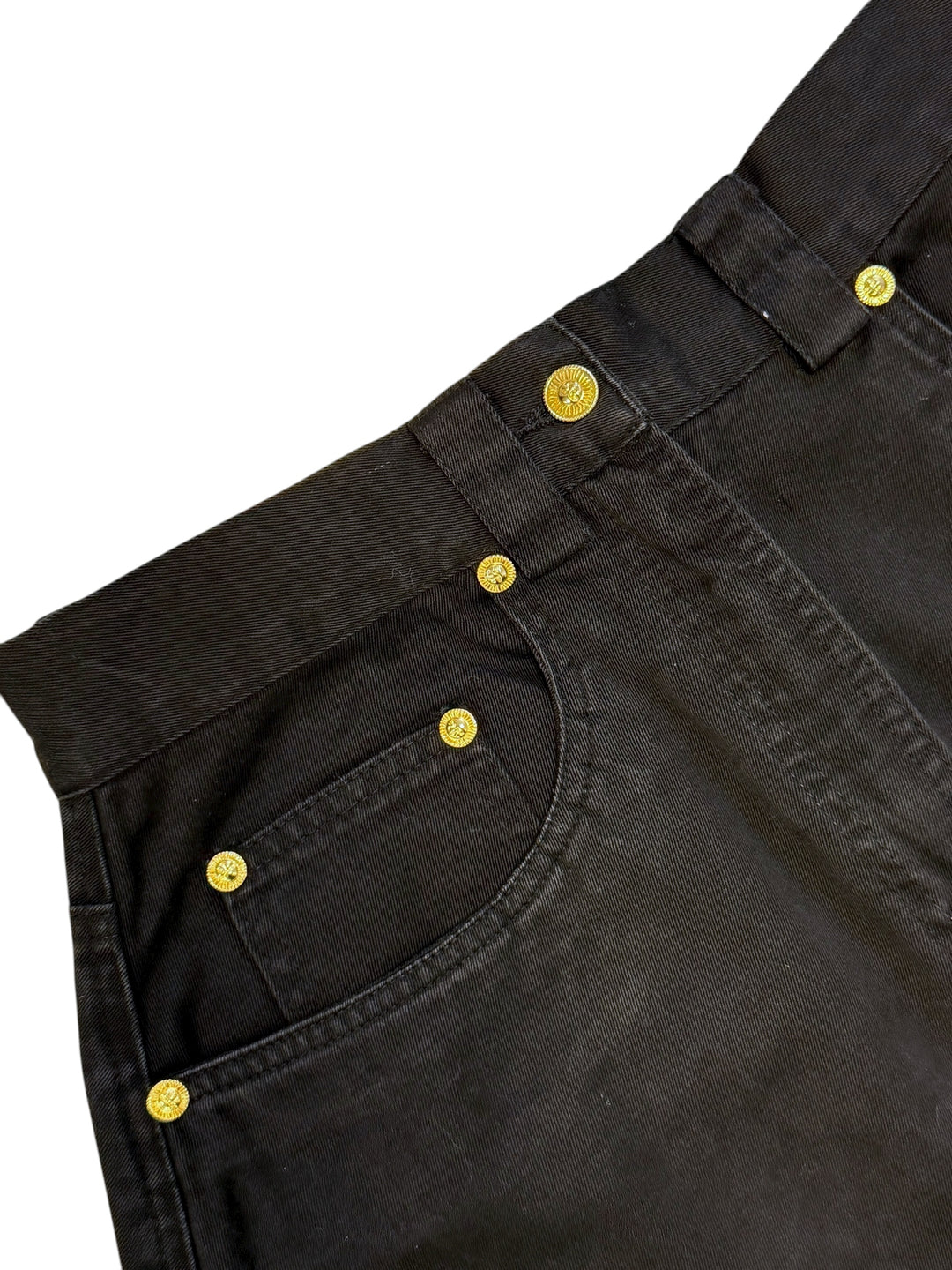 Versace Jeans Couture black A-line mini skirt (XS)