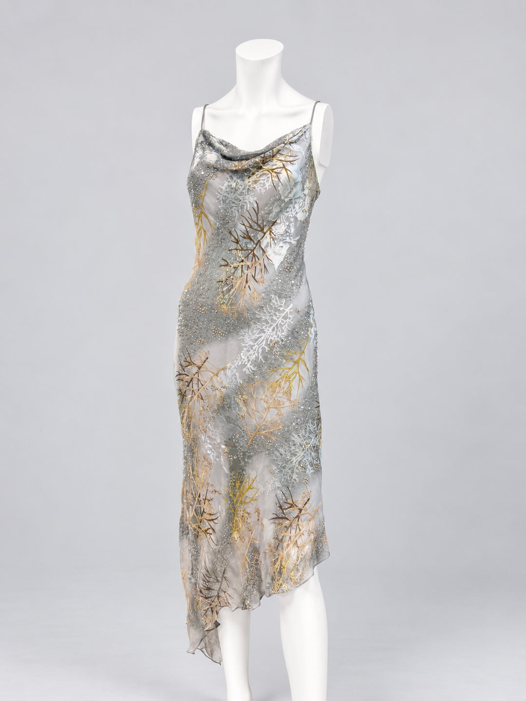 Caterina Masoni embellished silk dress