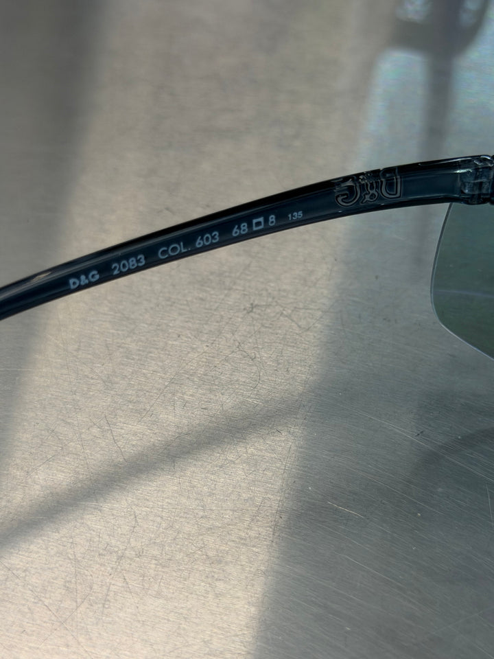 Dolce&Gabbana 2000s purple shield sunglasses