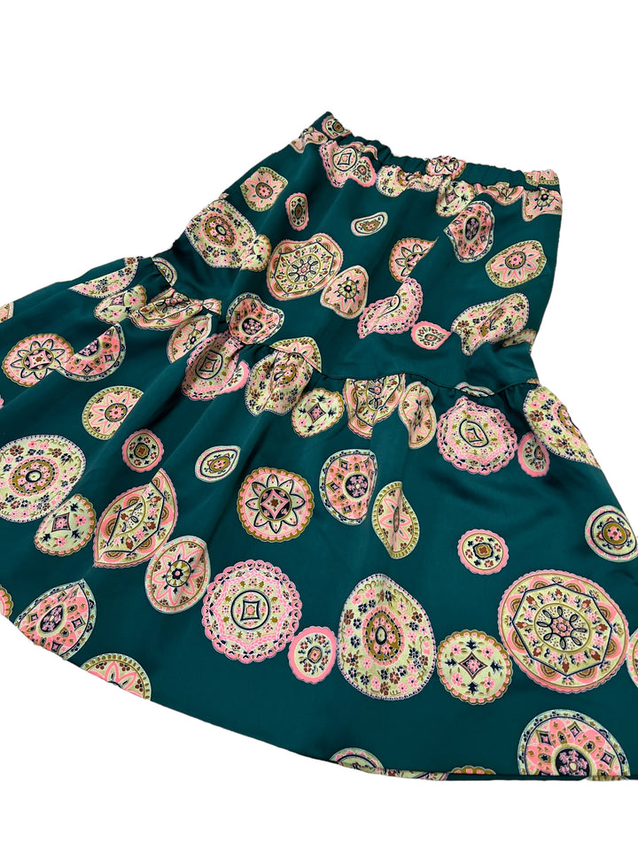 Vintage all over print skirt women's medium