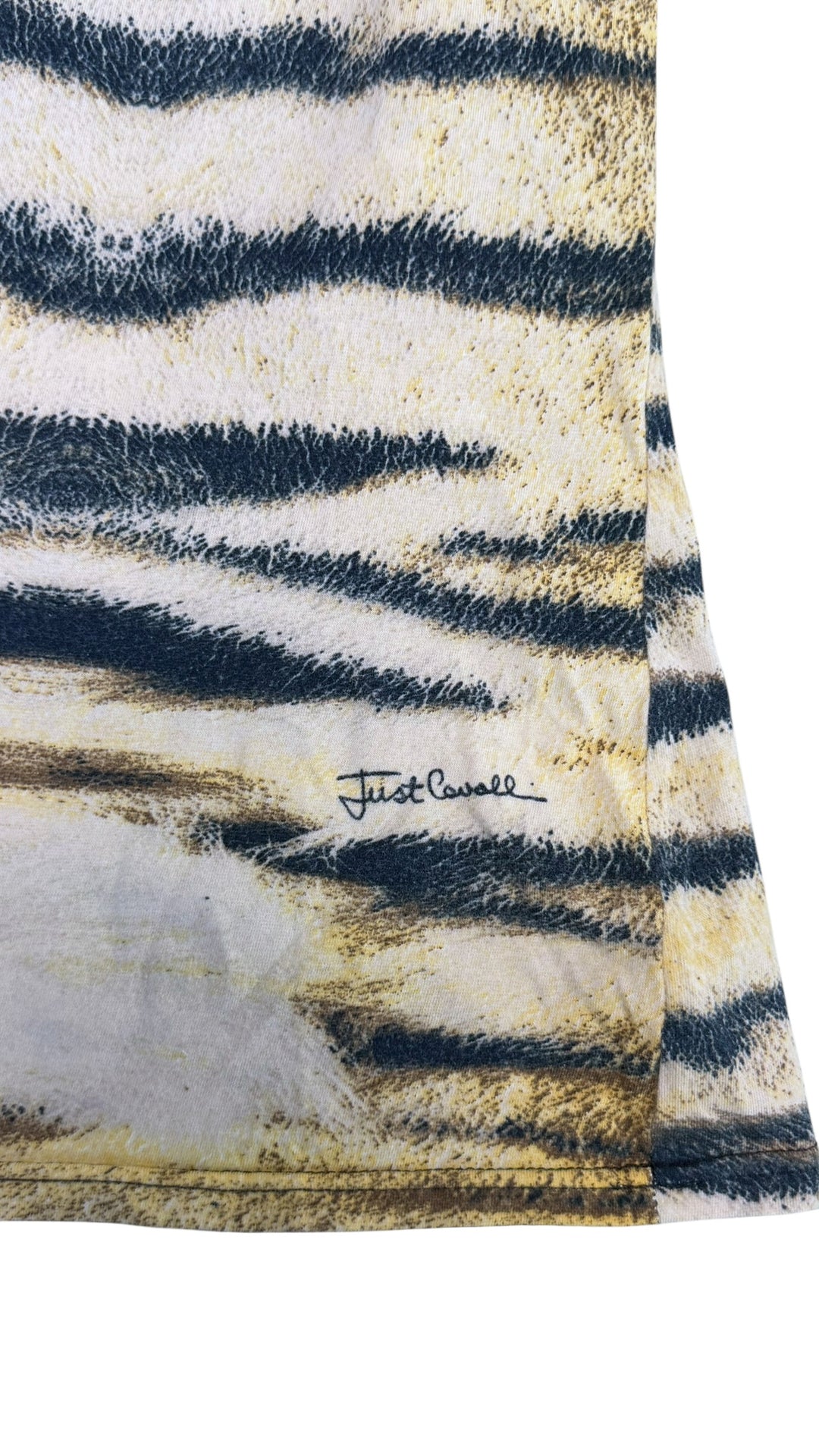 Just Cavalli 2000s tiger print short sleeve top