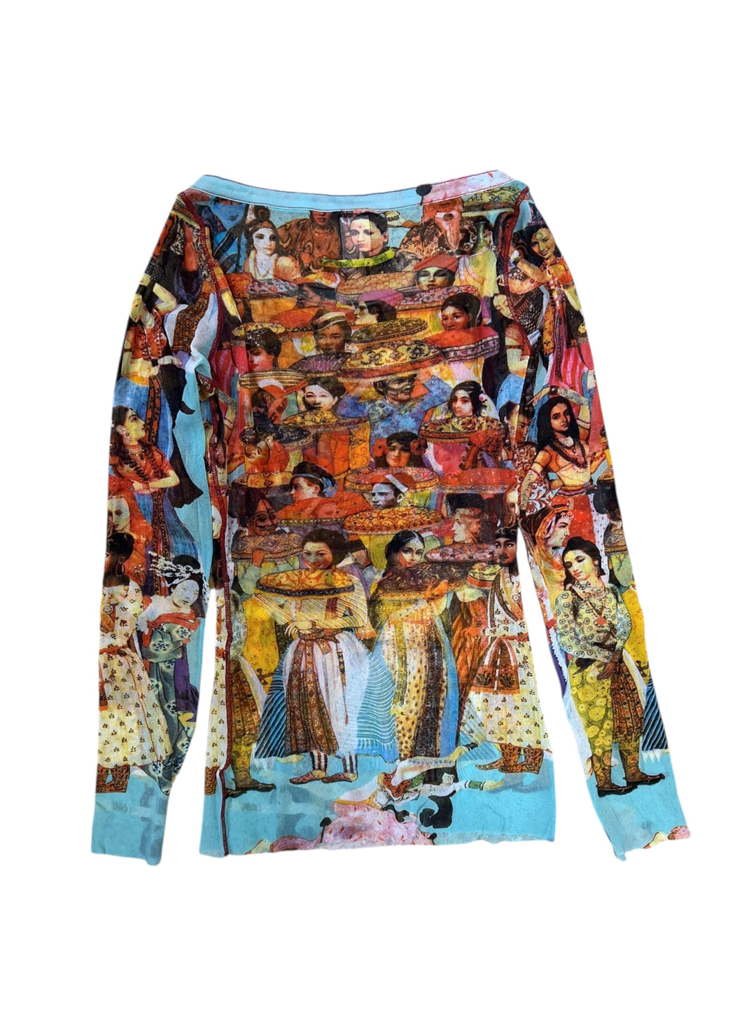 Jean Paul Gaultier x Fuzzi S/S 1994 “Indian Procession” Mesh Top Small