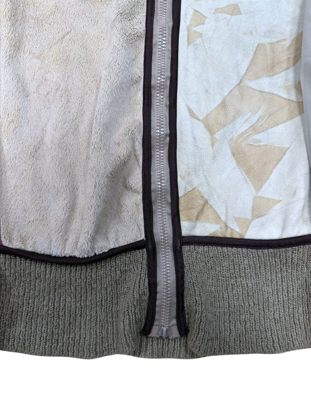 Save The Queen Mixed-Media Slim Bomber Jacket