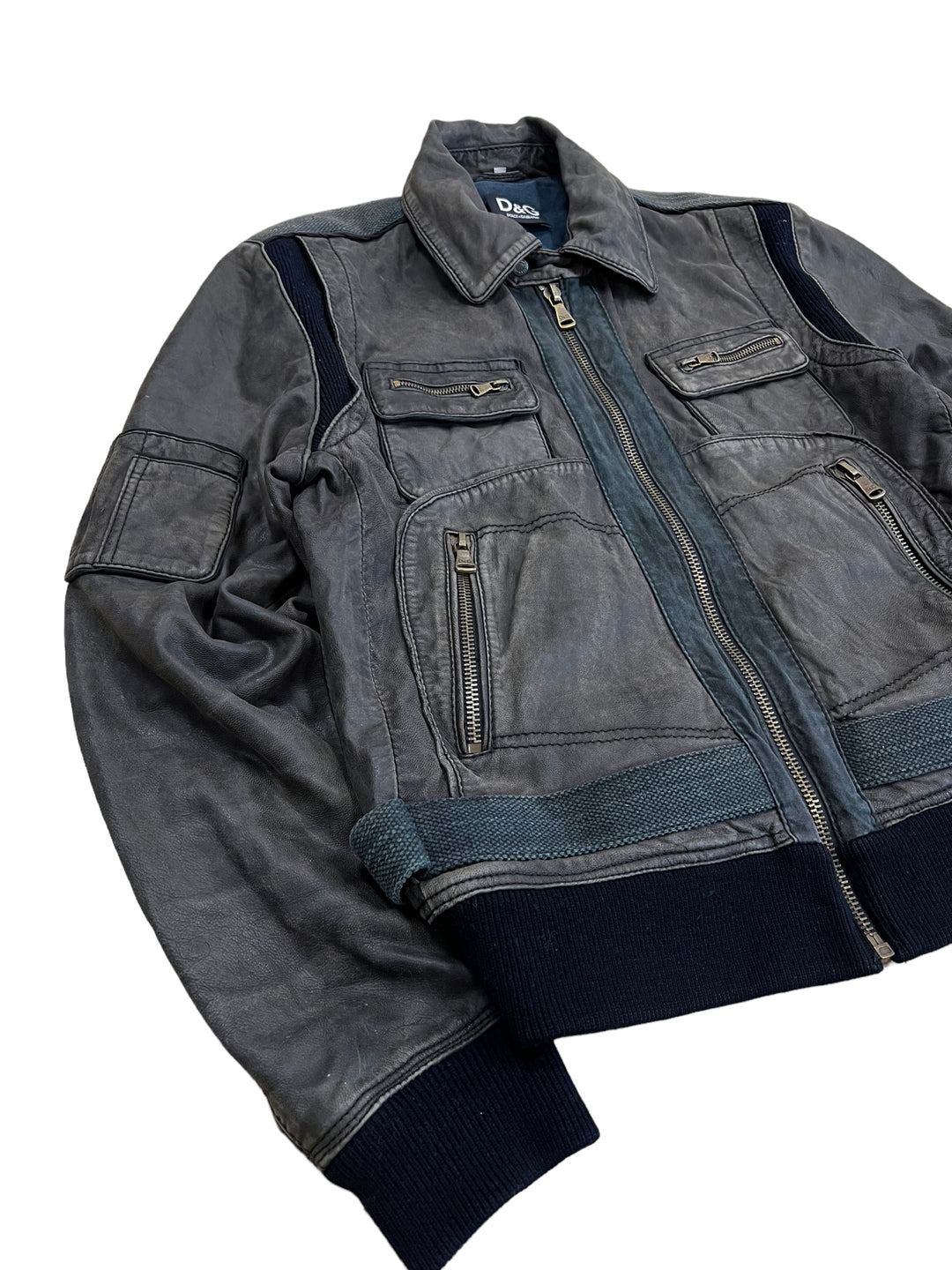 Dolce & Gabbana vintage leather bomber jacket Men’s medium
