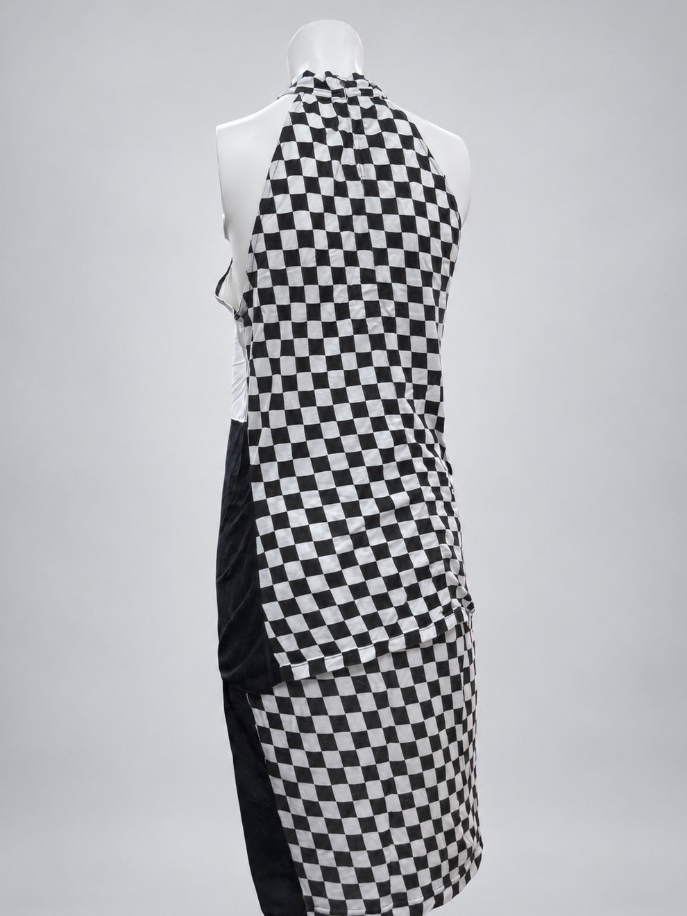Rare Versace Jeans Couture checkerboard halter set