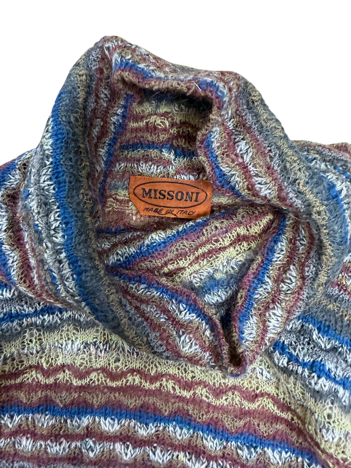 Missoni Vintage Turtleneck Knit Dress Small
