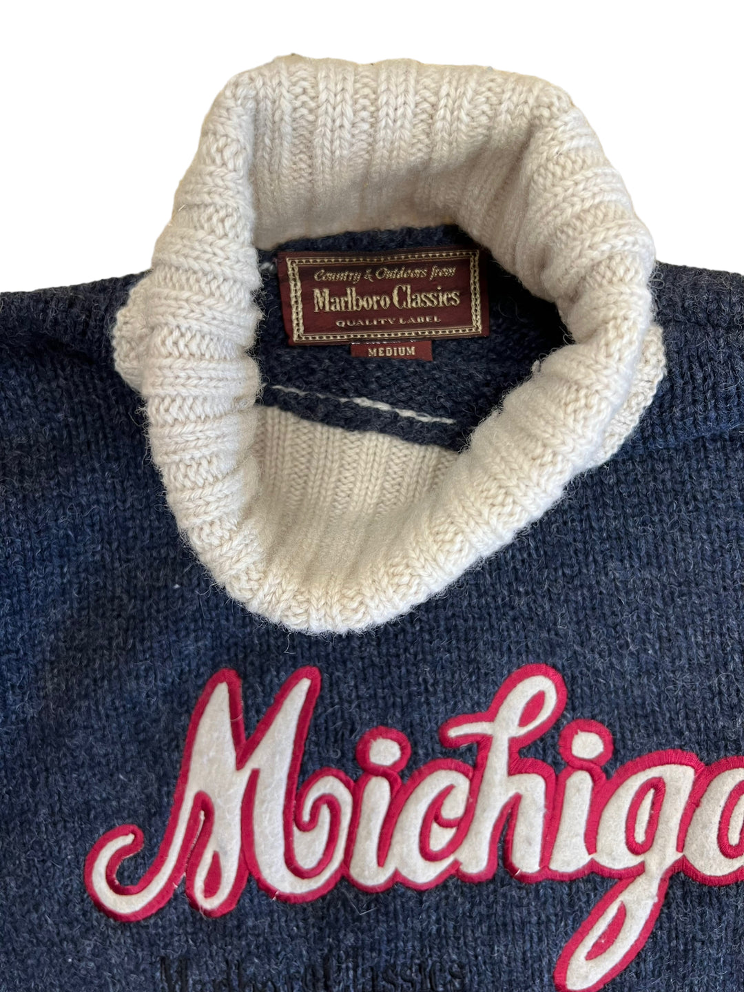 Marlboro Classics Michigan 80's Turtleneck Sweater Men’s Medium