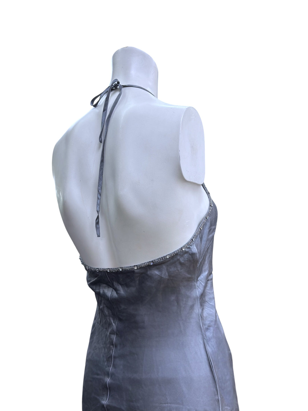 Whistles embellished silk slip dress