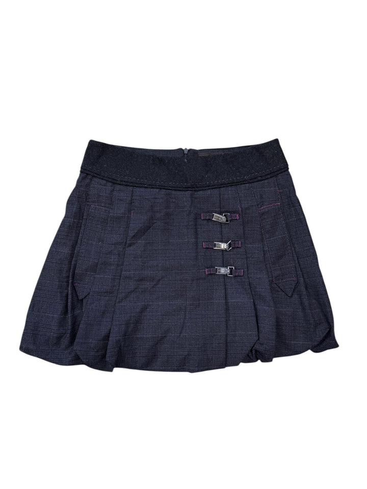 Annarita N structured wool blend mini skirt