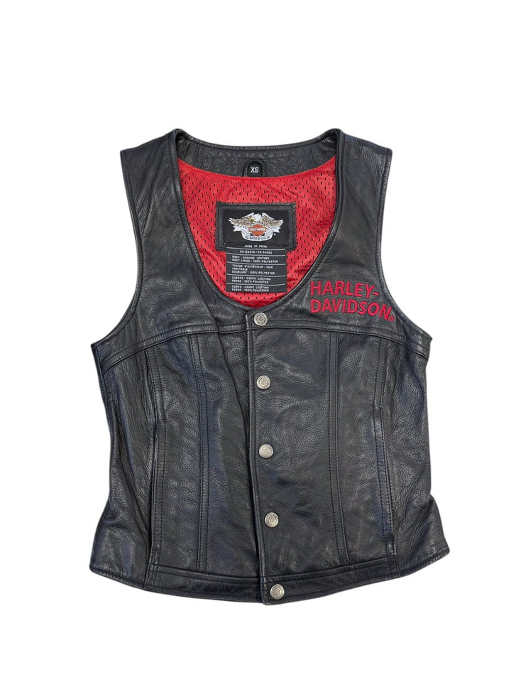 1991 Harley-Davidson Legendary Leather Vest Extra Small