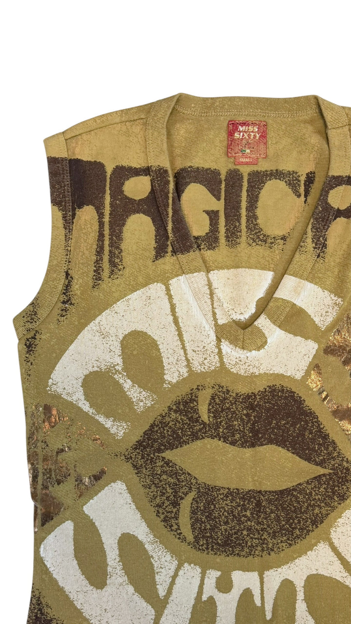 Miss Sixty vintage graphic tank top