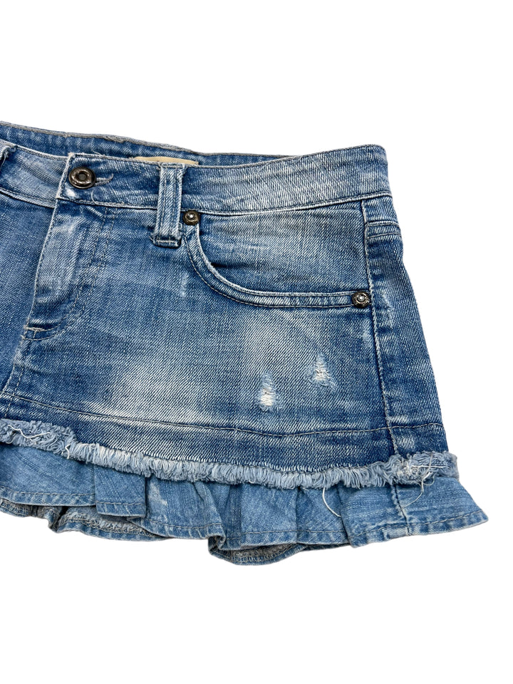 Y2K Extra Mini Denim Skirt Women’s Small