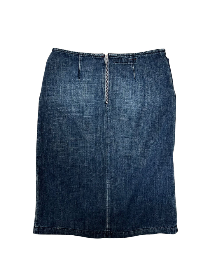 Miss Sixty y2k midi denim skirt extra small