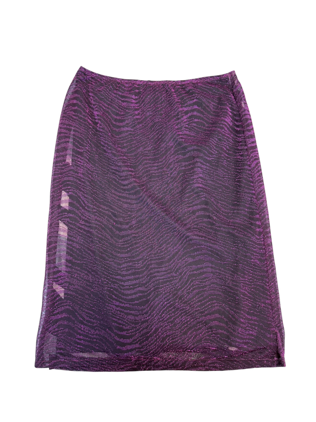 Custo Barcelona purple abstract mesh skirt