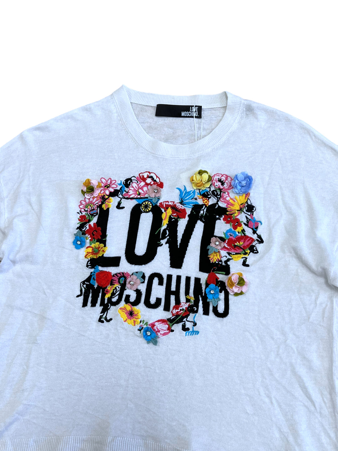 Love Moschino Embroidered Logo T-Shirt Women’s Large