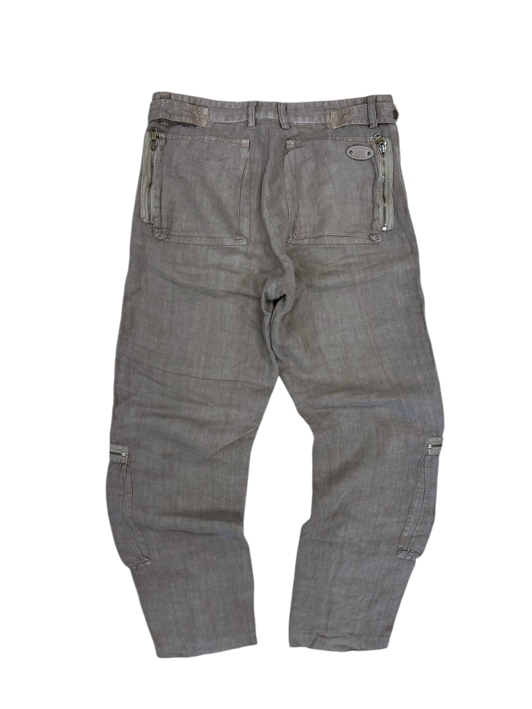 AW2004 Dolce & Gabbana Linen Multi Zips Cargo Pants (M|38)
