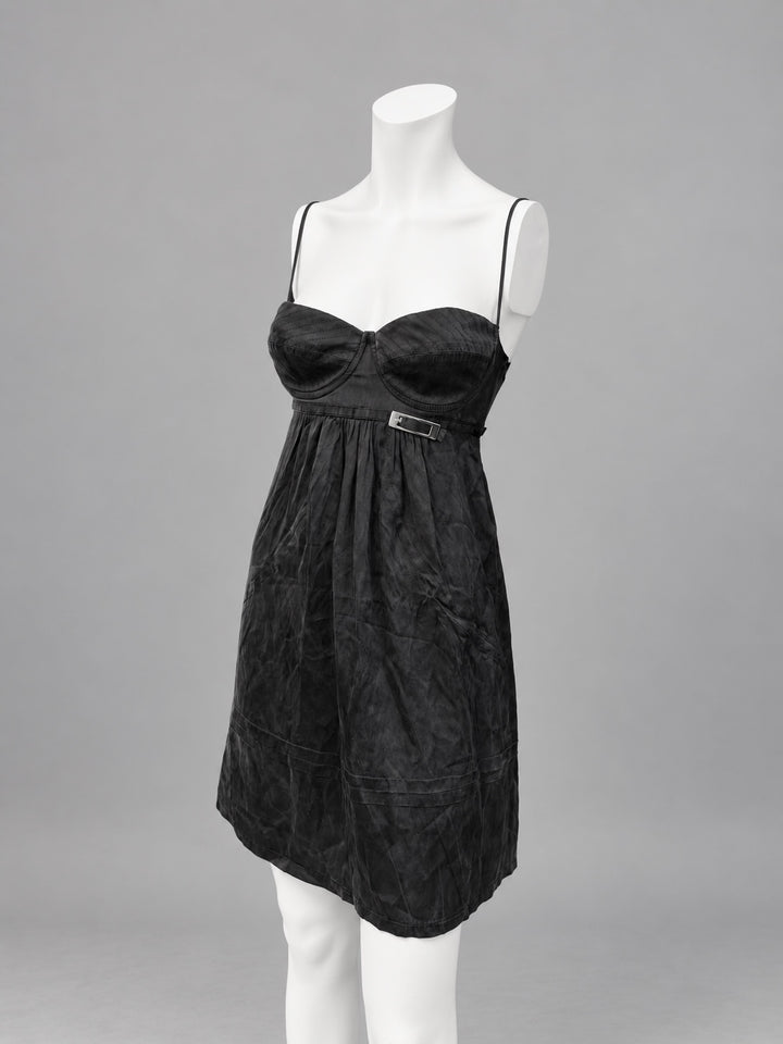 Blu Byblos silk bustier mini dress