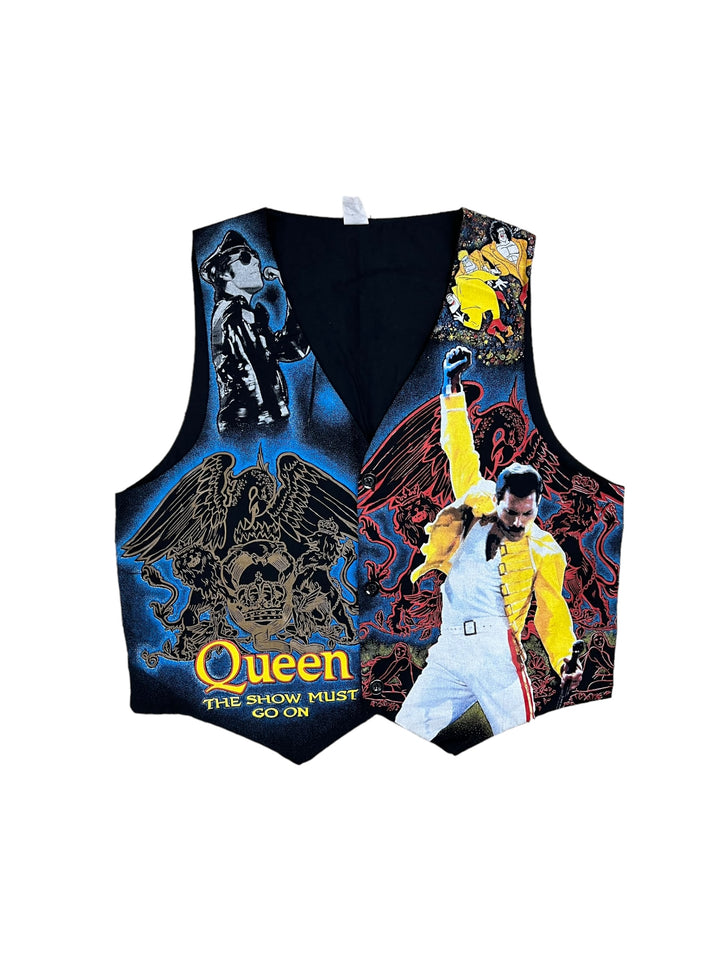 Freddy Mercury 80’s vintage all over print gilet men’s Extra large