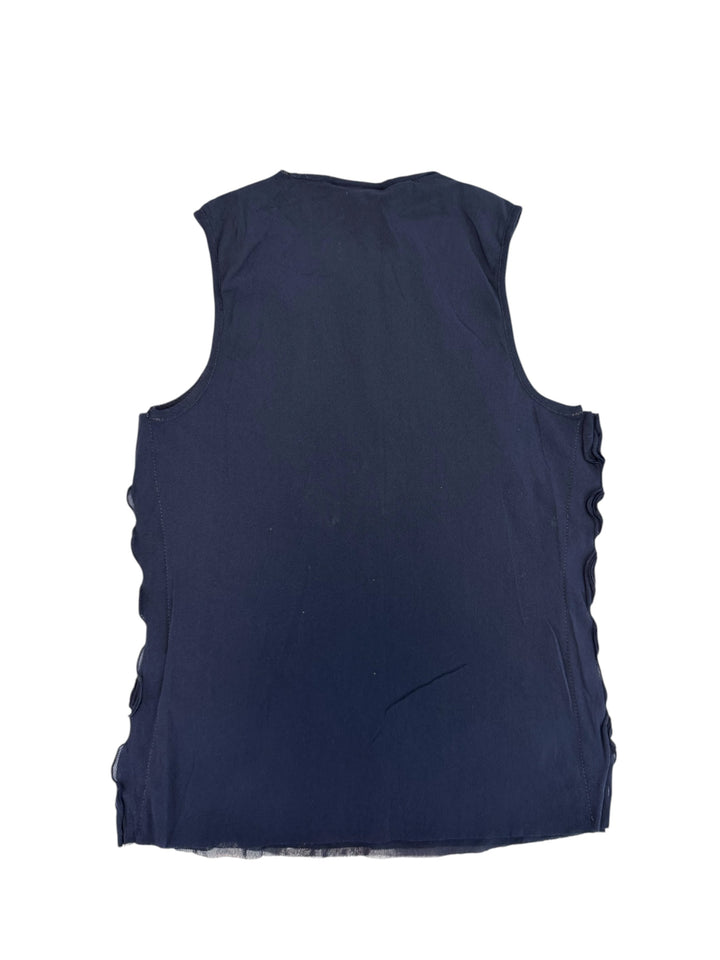 John Richmond denim gold snake print sleeveless top