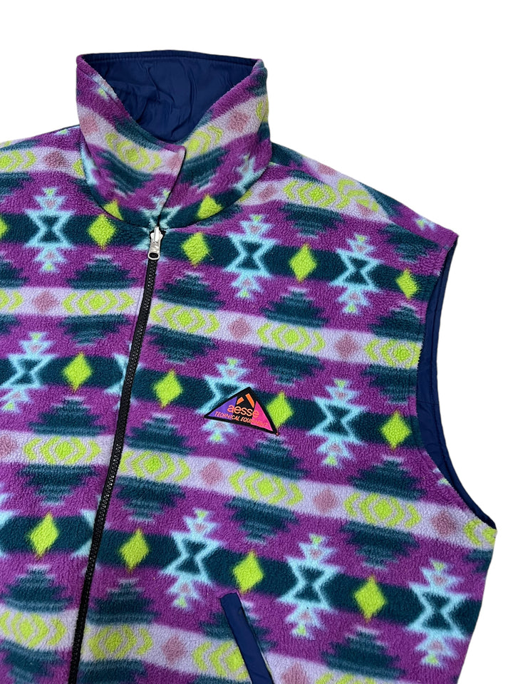 Aesse vintage reversible fleece vest jacket Men’s large