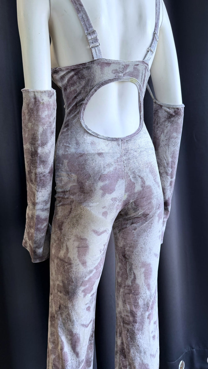 Ottavio Piragino velvet effect jumpsuit small