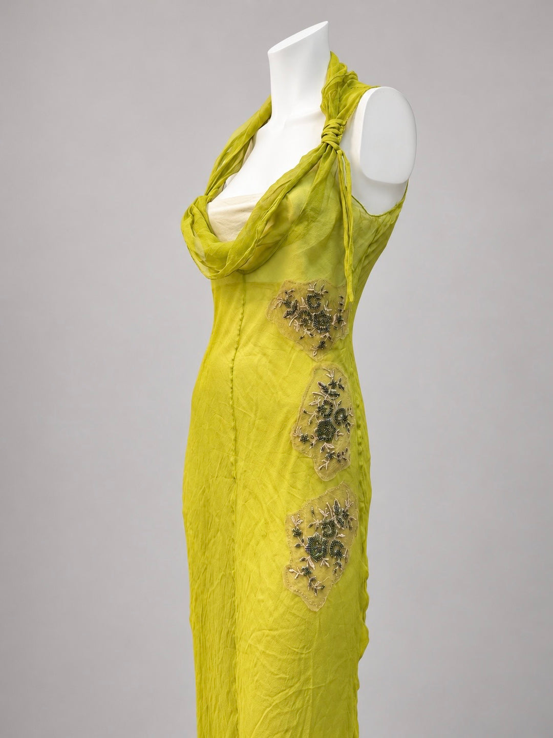 Paola Frani embellished silk midi dress
