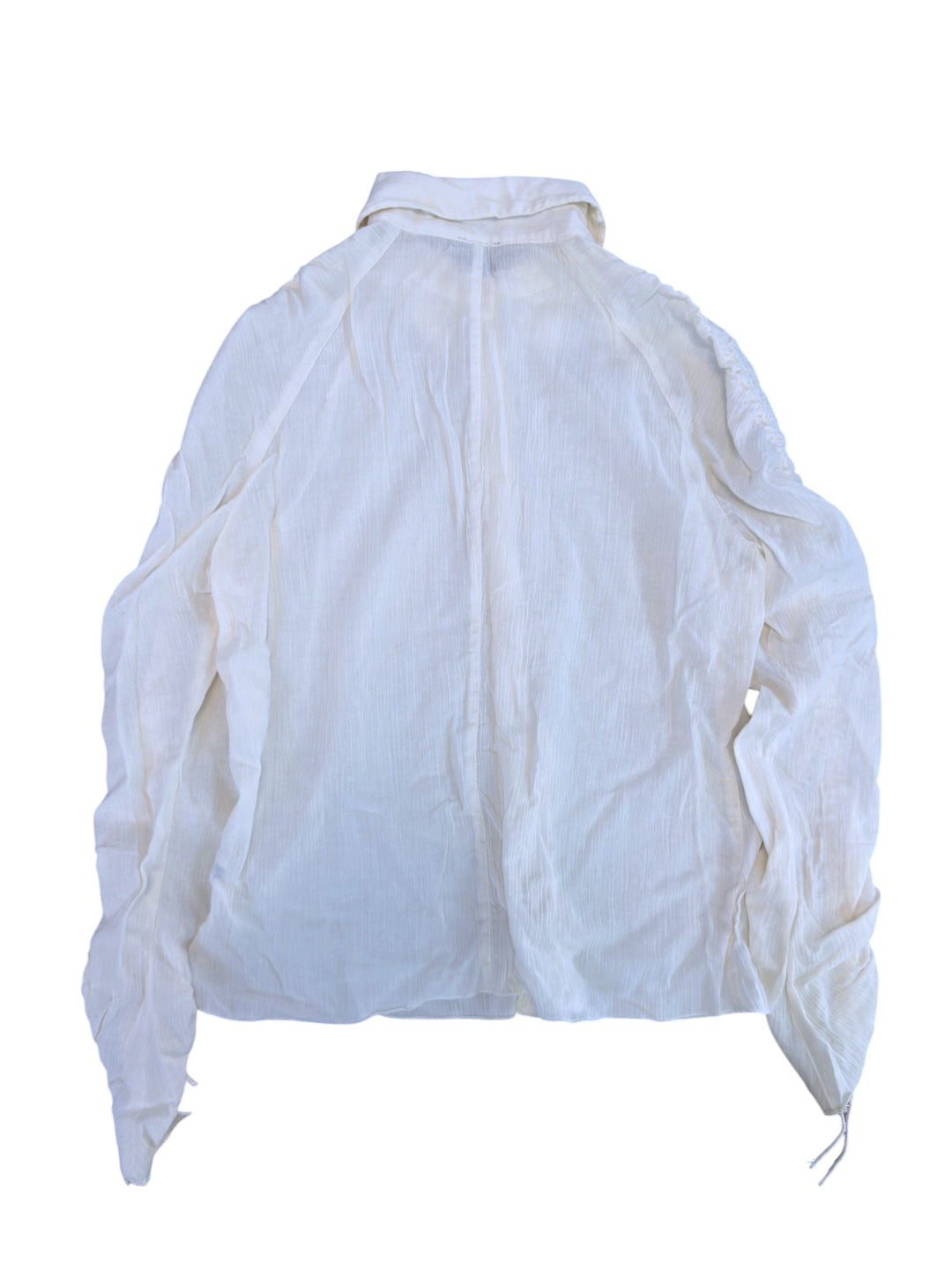 Armani Jeans vintage ruched sleeve shirt