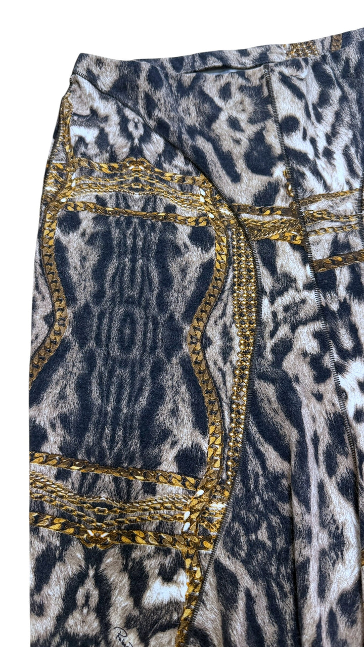 Roberto Cavalli vintage chain print skirt
