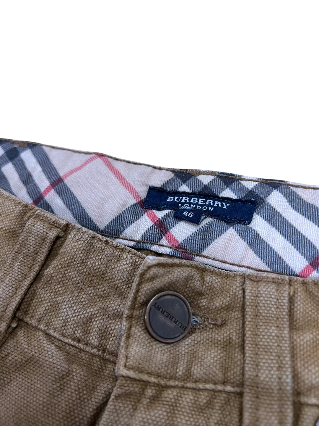 Burberry London Vintage Cotton Trousers Medium