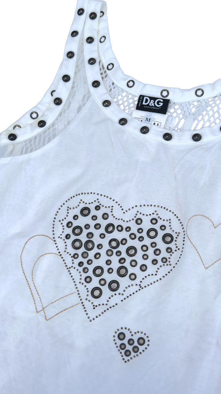Dolce&Gabbana vintage studded heart top