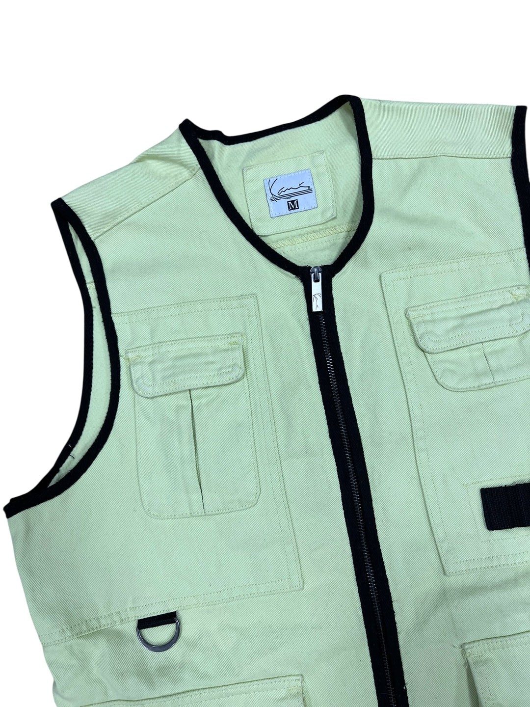 Karl Kani Denim Neon Yellow Vest Men’s Medium